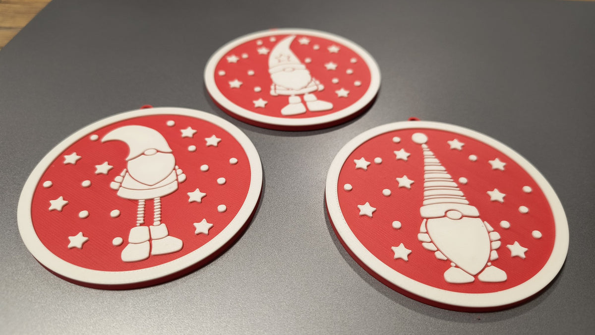 Christmas elf ornaments for the tree – 3 designs