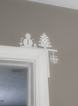Christmas decoration for the corner of a door frame