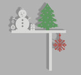 Christmas decoration for the corner of a door frame