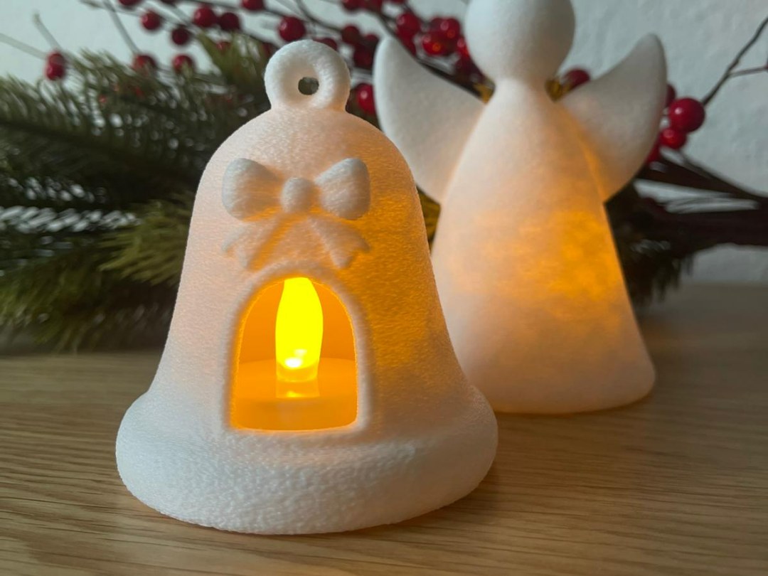 Christmas bell for LED tealights – winter decoration