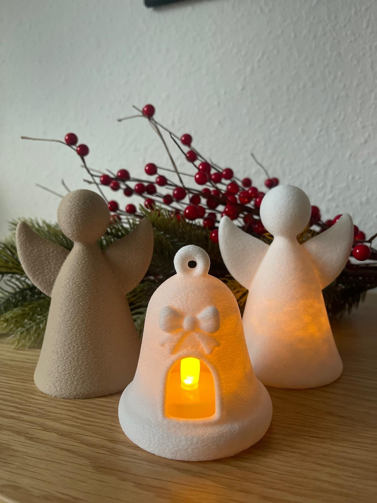 Christmas bell for LED tealights – winter decoration