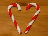 Striped candy cane Christmas ornament