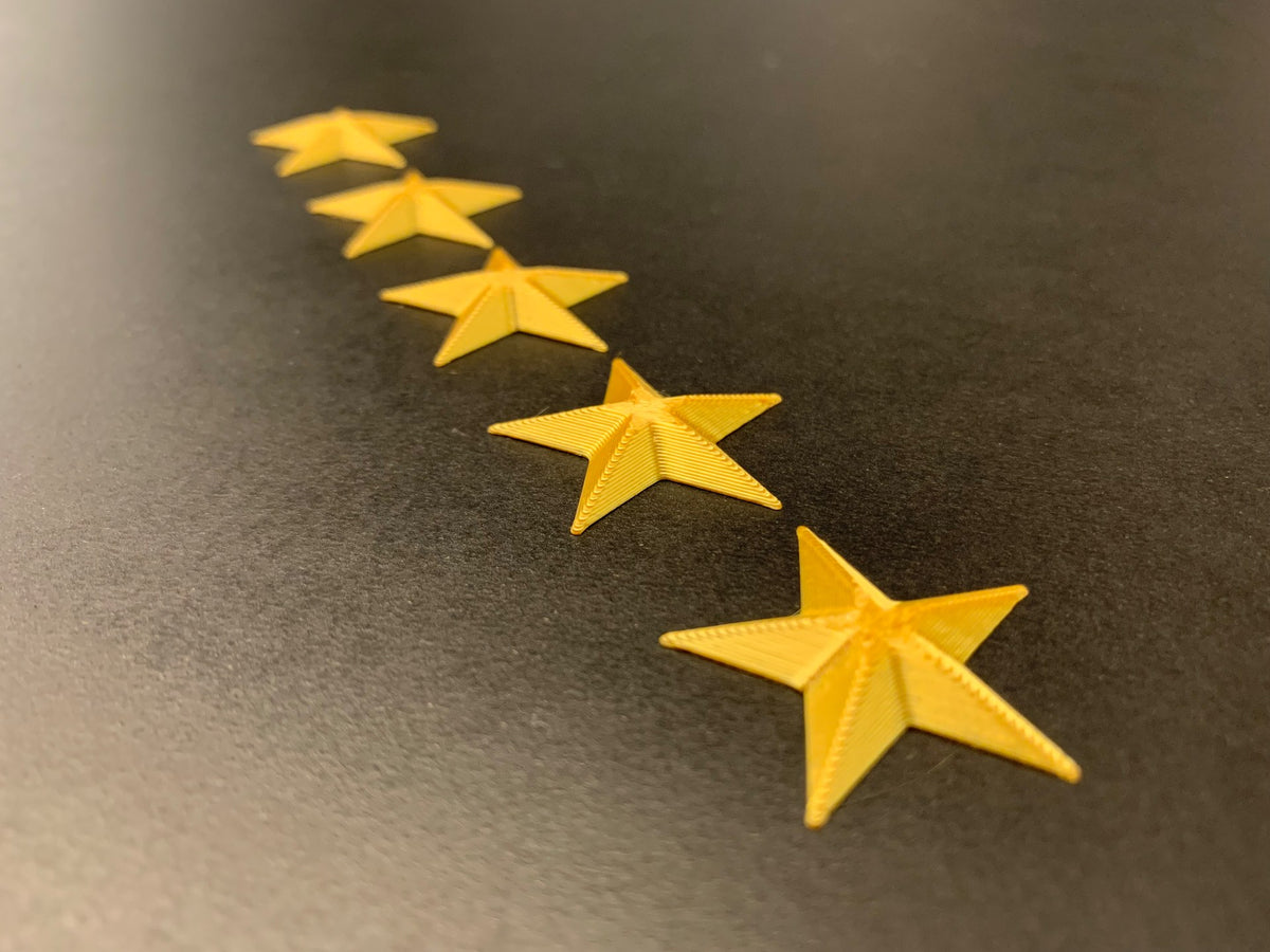 Decorative stars for table decoration