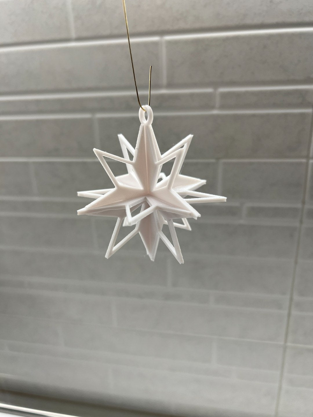 Christmas star for the tree assembled from parts