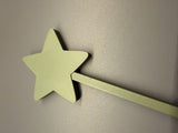 Christmas star on a stick for a plant pot