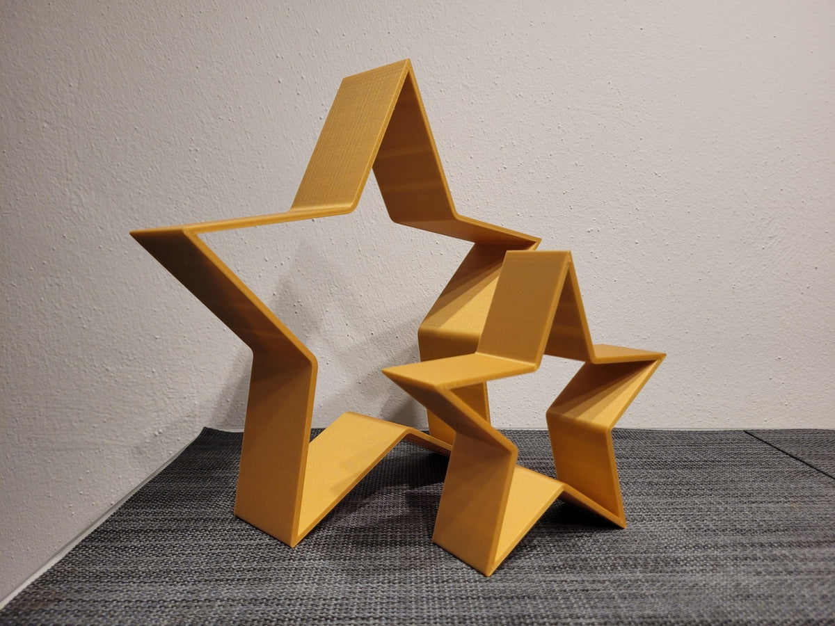 Set of 3 decorative stars in different sizes