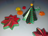 Foldable Christmas tree fidget with 10 layers