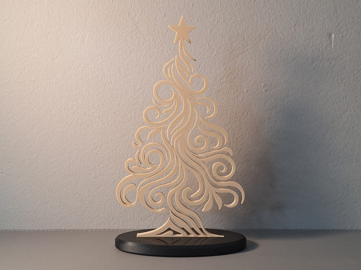 Modern abstract Christmas tree figure
