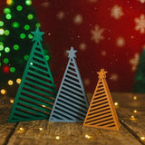 Christmas tree figure in geometric design, 3 sizes