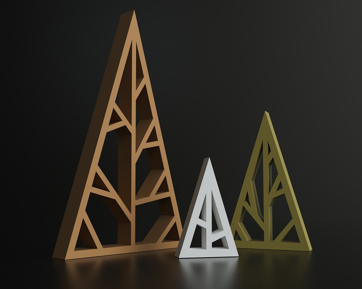 Geometric Christmas tree figure – elegant Christmas decoration