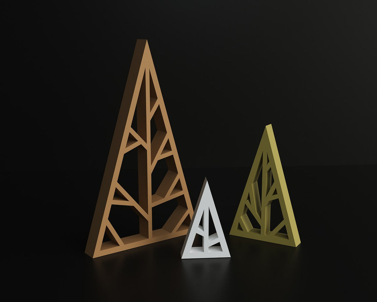 Geometric Christmas tree figure – elegant Christmas decoration