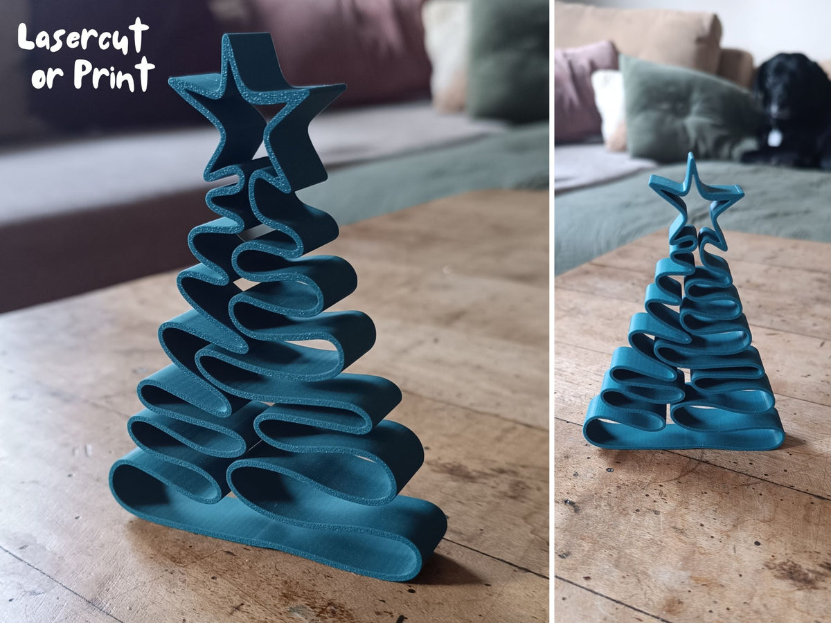 Flat Christmas tree decoration