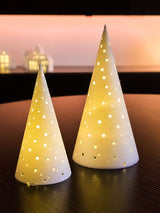 Christmas tree for LED tealights with light openings