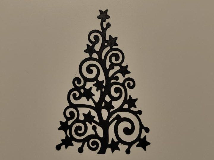 Christmas tree as a flat wall decoration