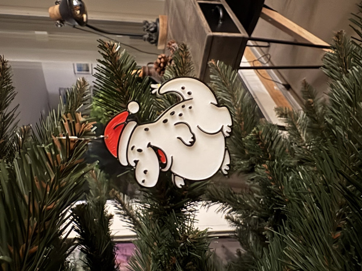 Small dinosaur Christmas tree ornament