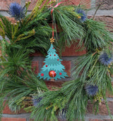 Christmas tree ornament that hides a chocolate ball