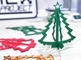 Small assemble-it-yourself Christmas tree as a hanging ornament