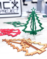 Small assemble-it-yourself Christmas tree as a hanging ornament