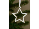 Minimalist star Christmas tree ornament with hanging loop