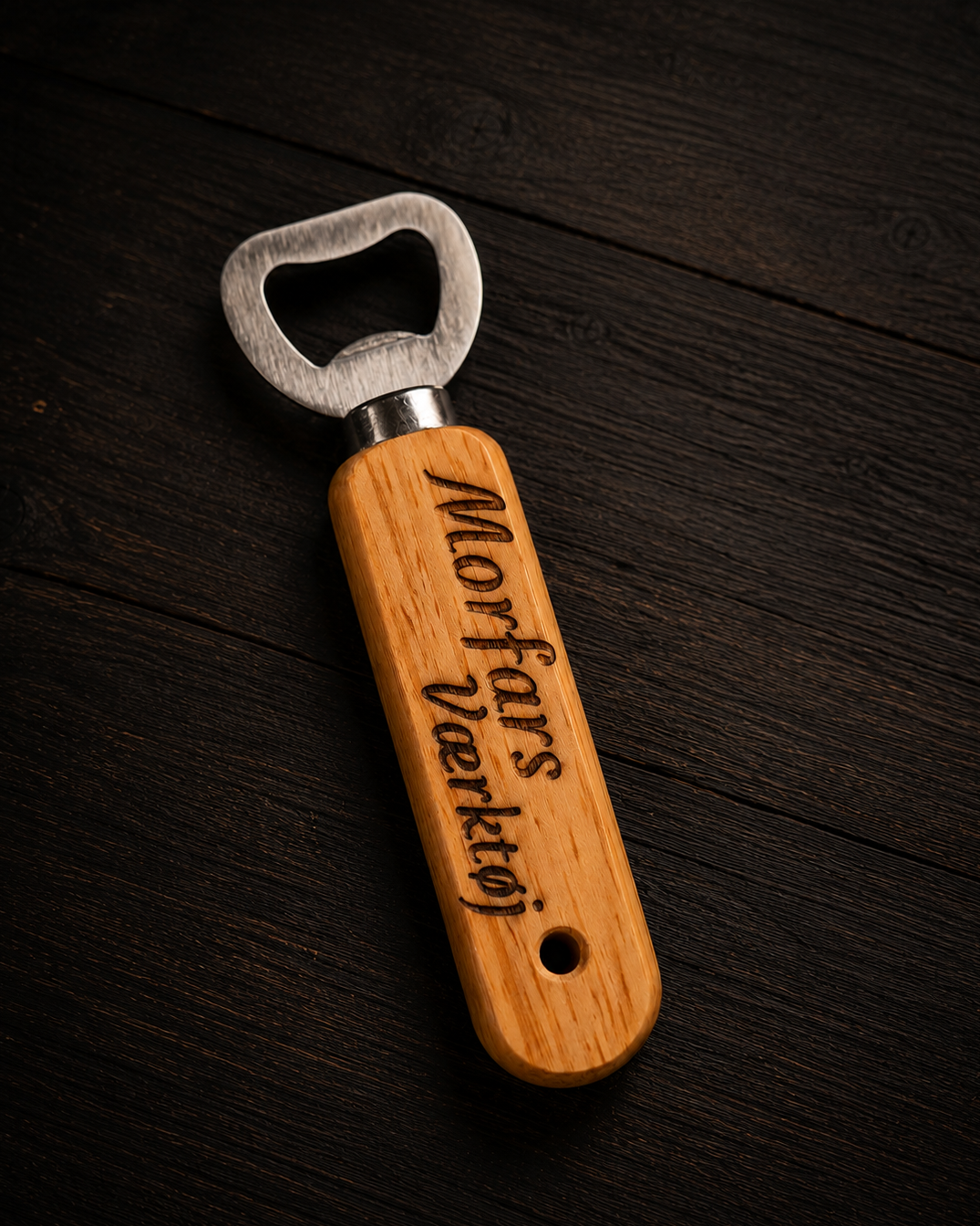 Personalised Wooden Beer Bottle Opener – Custom Engraved