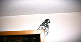 Funny Christmas gnome door decoration