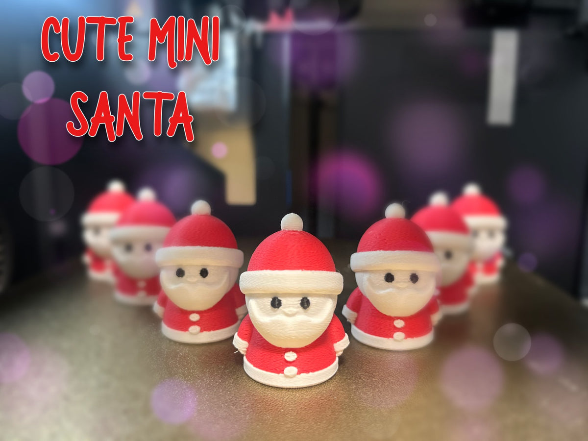 Mini Santa gnome figure for table and shelf