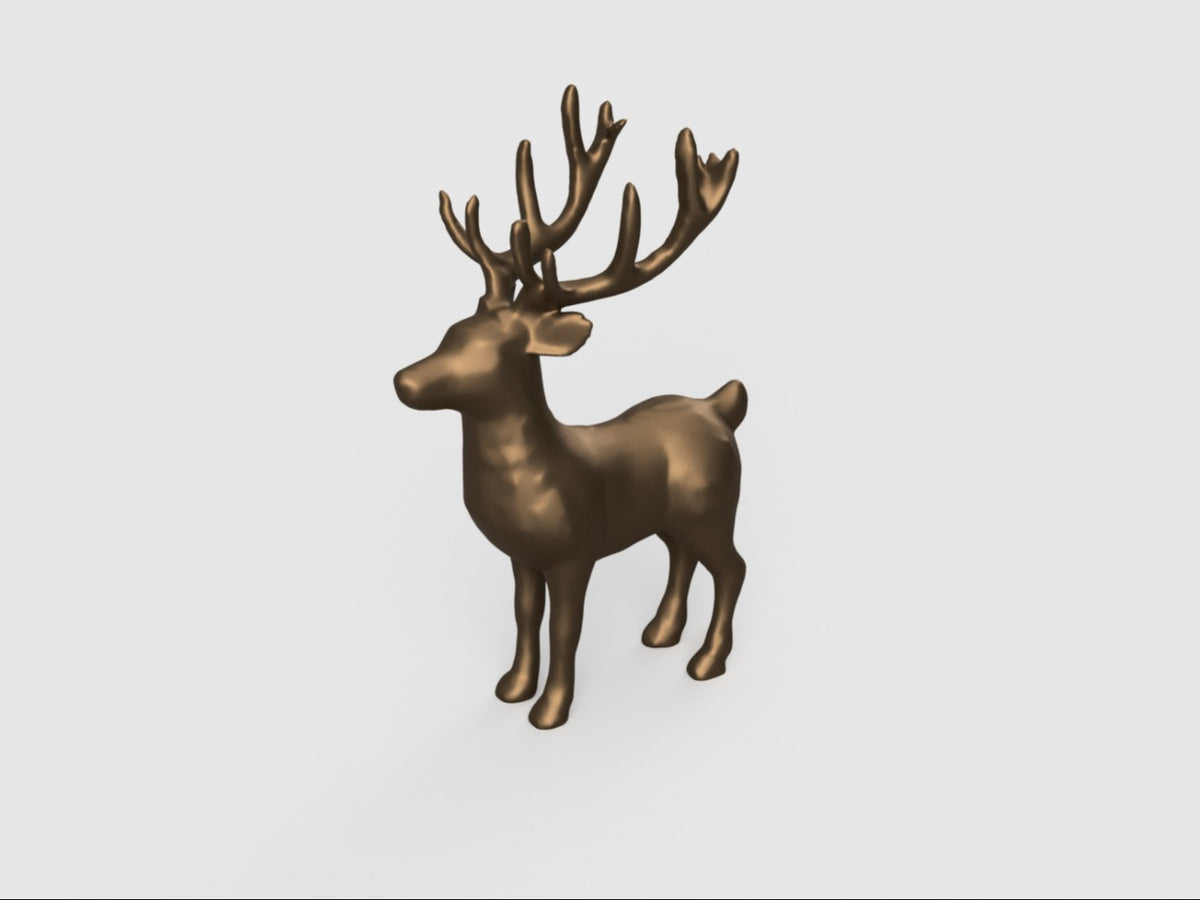 Reindeer figure for Christmas with elegant antlers