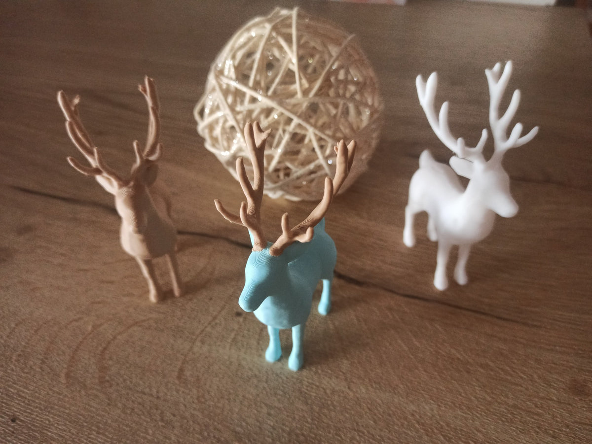 Reindeer figure for Christmas with elegant antlers