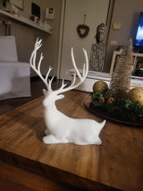 Sitting reindeer figure, Christmas decoration