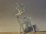 Reindeer figure with Voronoi pattern for Christmas