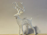 Reindeer figure with Voronoi pattern for Christmas