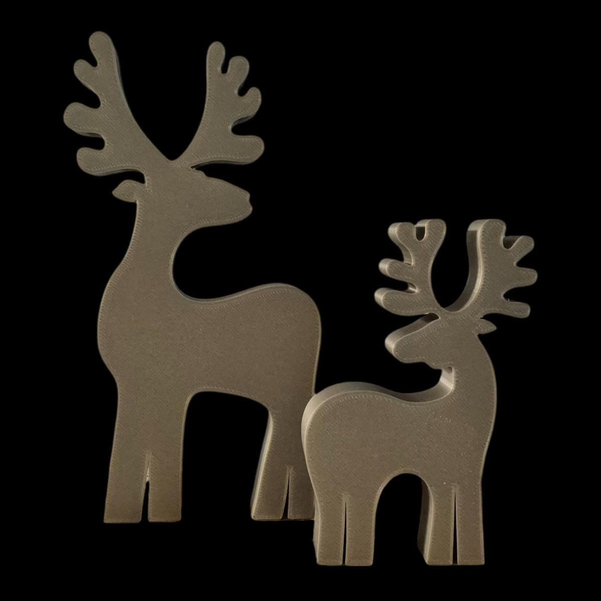 Reindeer figure set, minimalist Christmas decoration