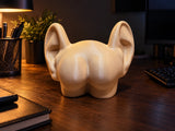 Butt with ears figure seen from behind with two large ears