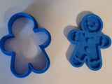 Gingerbread man cookie cutter and stamp