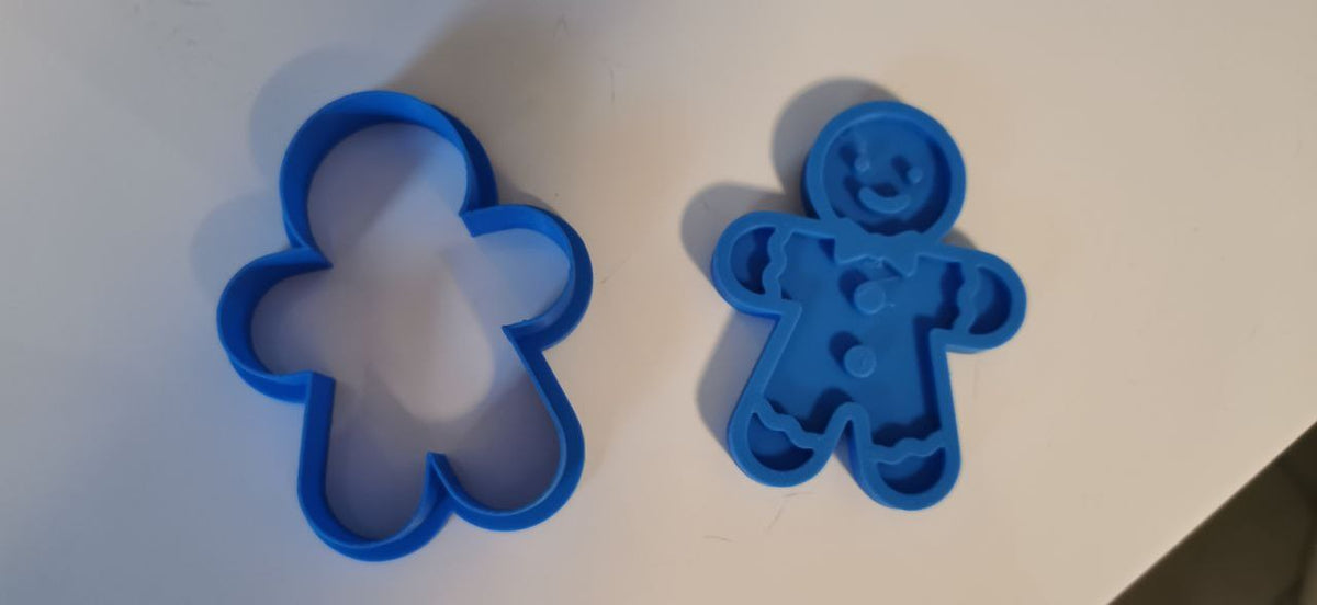 Gingerbread man cookie cutter and stamp