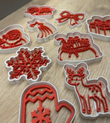 Christmas cookie cutter – set with stamp