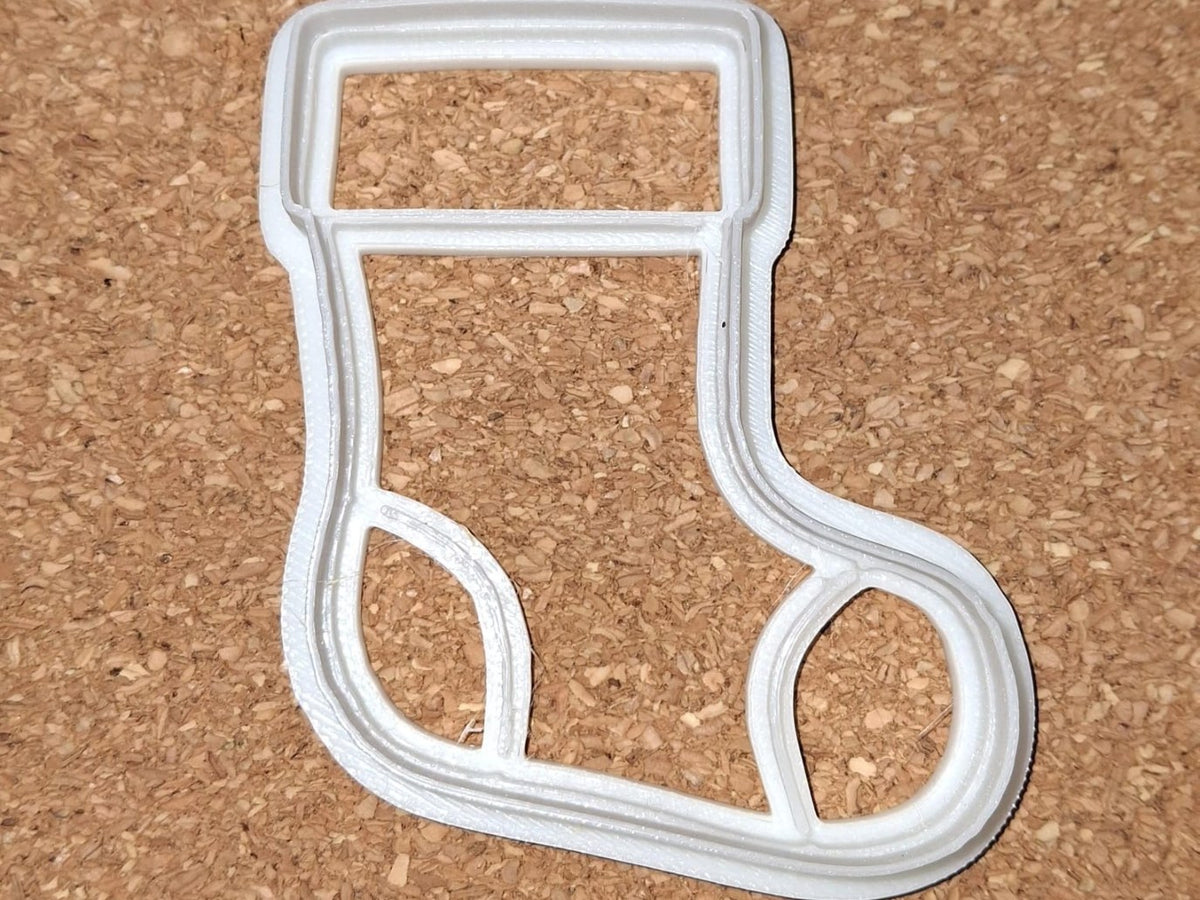 Christmas stocking-shaped cookie cutter