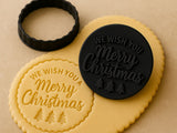 Cookie cutter and stamp – Merry Christmas