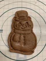 Snowman-shaped cookie cutter