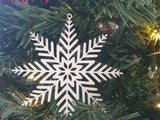 Snowflake Christmas tree ornament