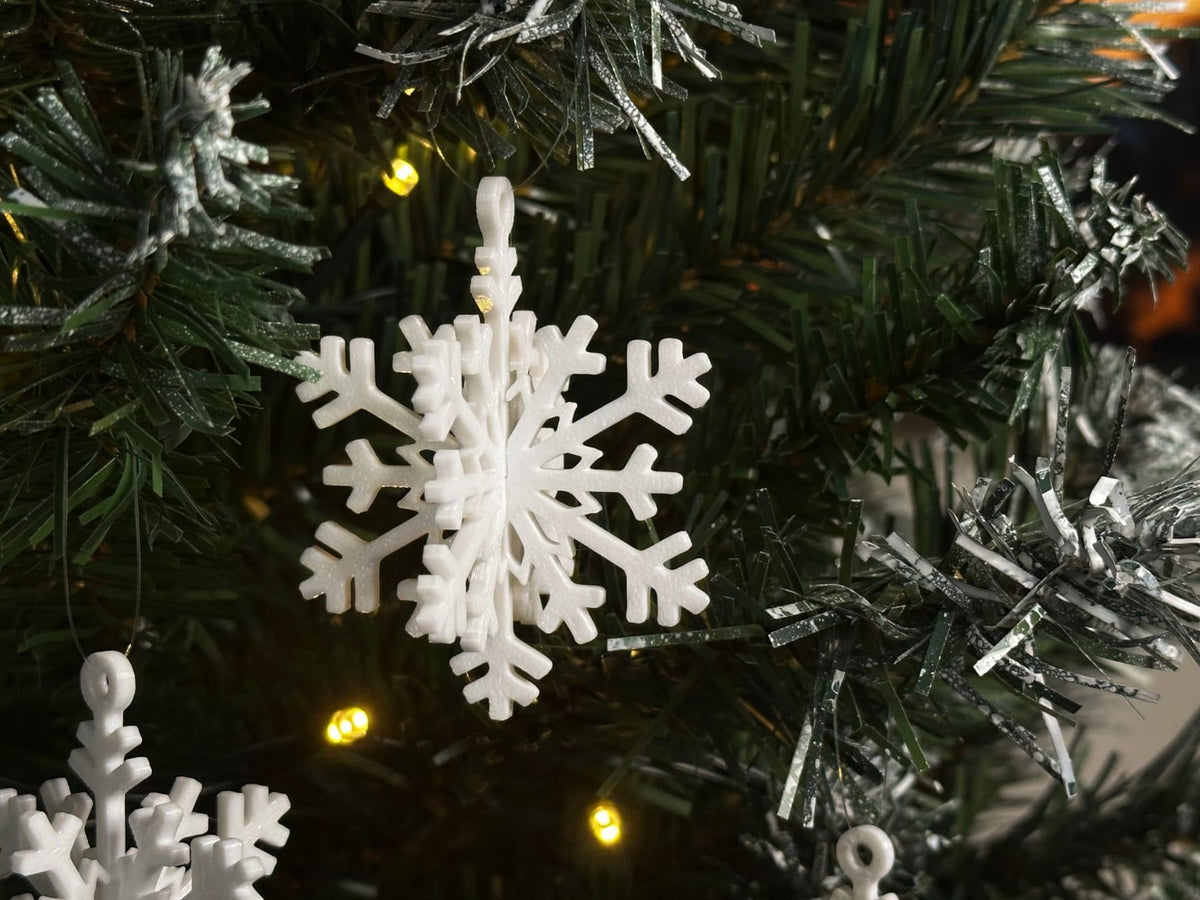 3D snowflake puzzle ornaments, set of 4