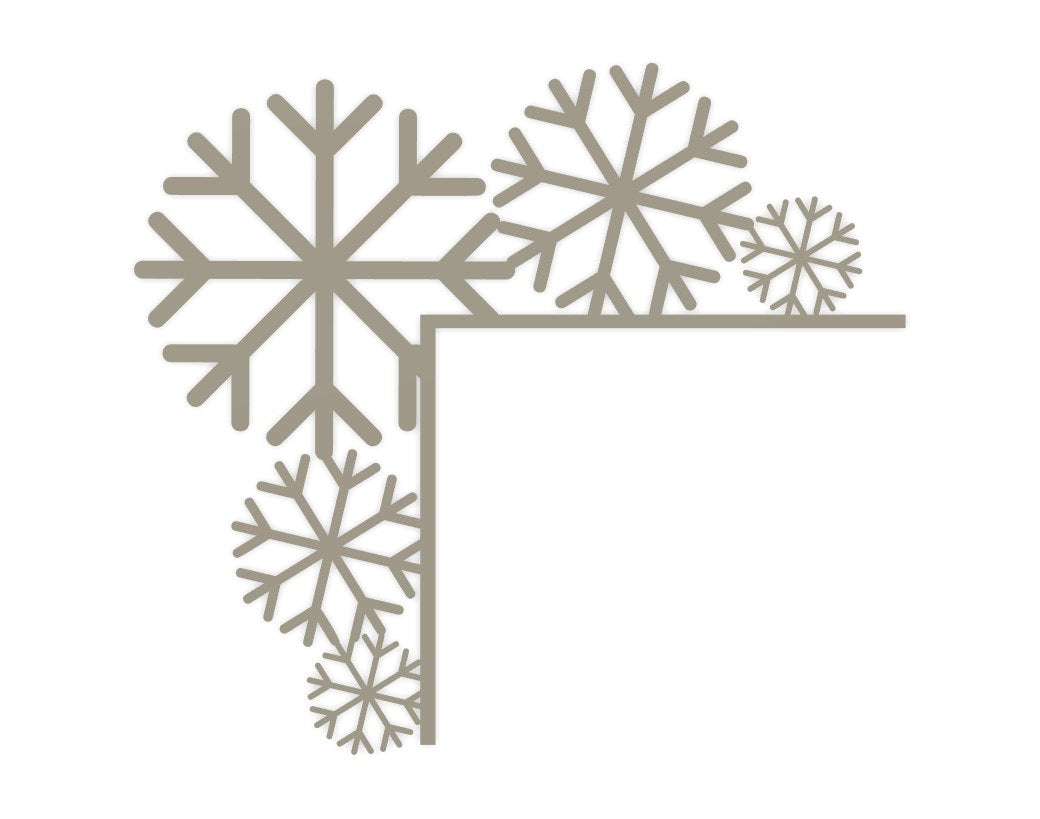 Snowflake decoration for the door frame – Christmas door decor