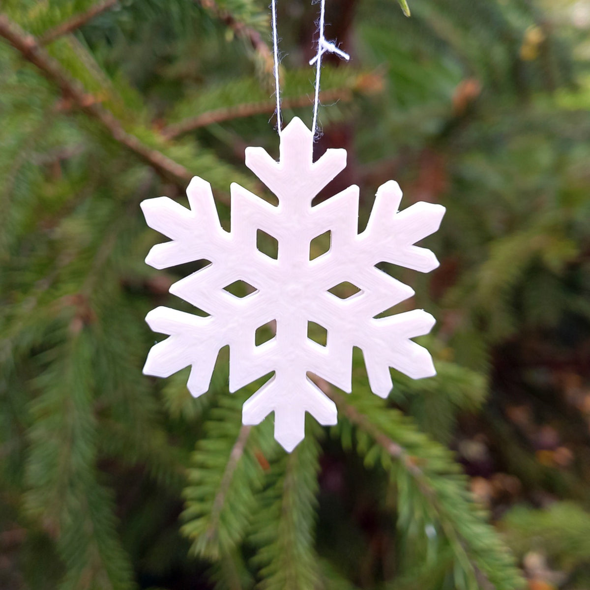 Snowflake ornaments – set of 12 for the Christmas tree