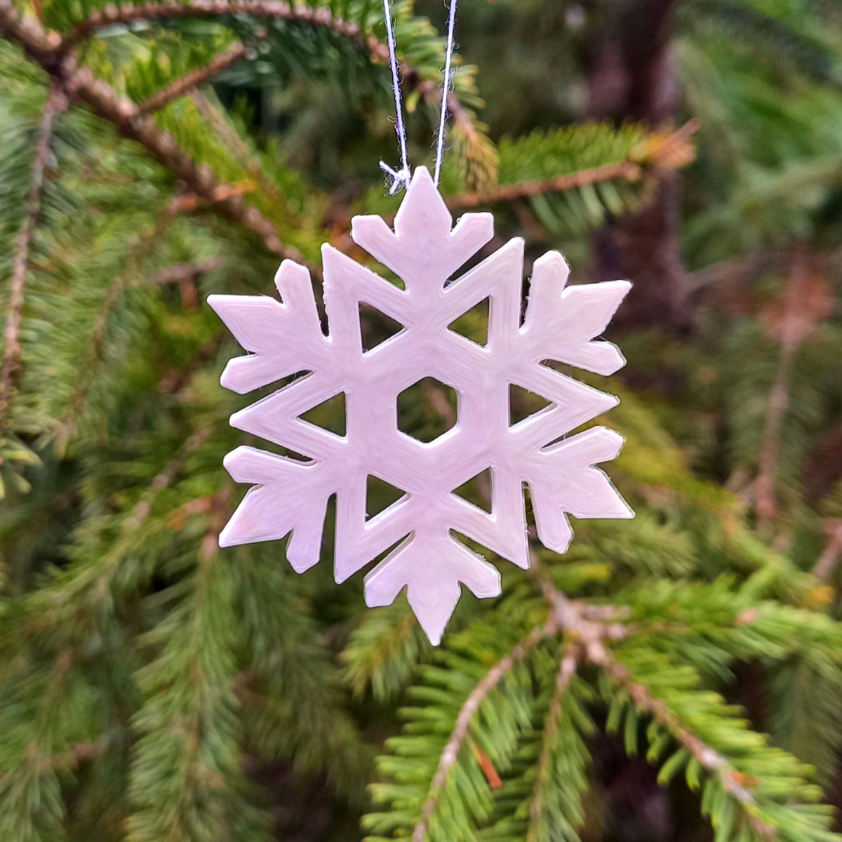 Snowflake ornaments – set of 12 for the Christmas tree