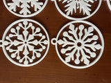 Snowflake ornaments for the Christmas tree, a selection of designs
