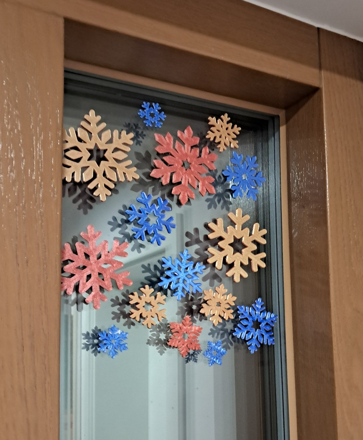 Snowflake decoration for windows and the Christmas tree