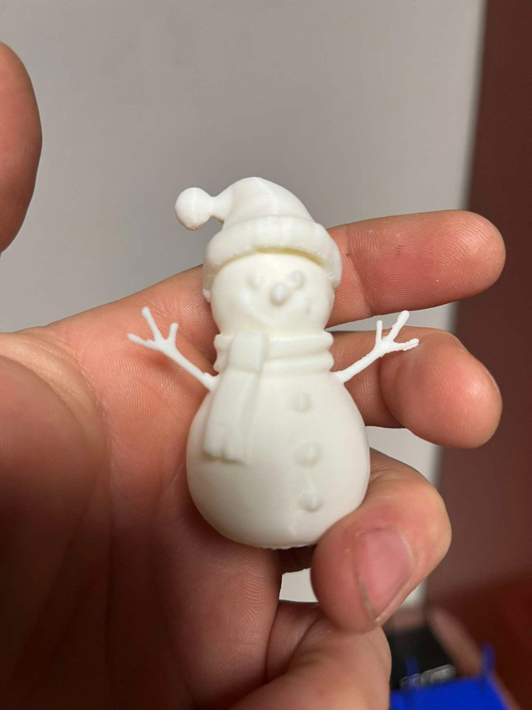 Set of 3 cute winter snowman figures