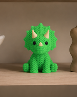 Triceratops Figurine – Textured Dino Decor
