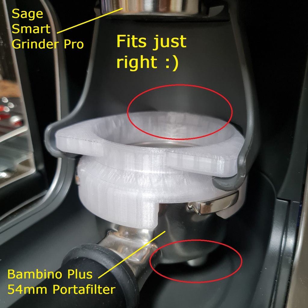 54mm Dosing Funnel for Breville Bambino Plus Portafilter