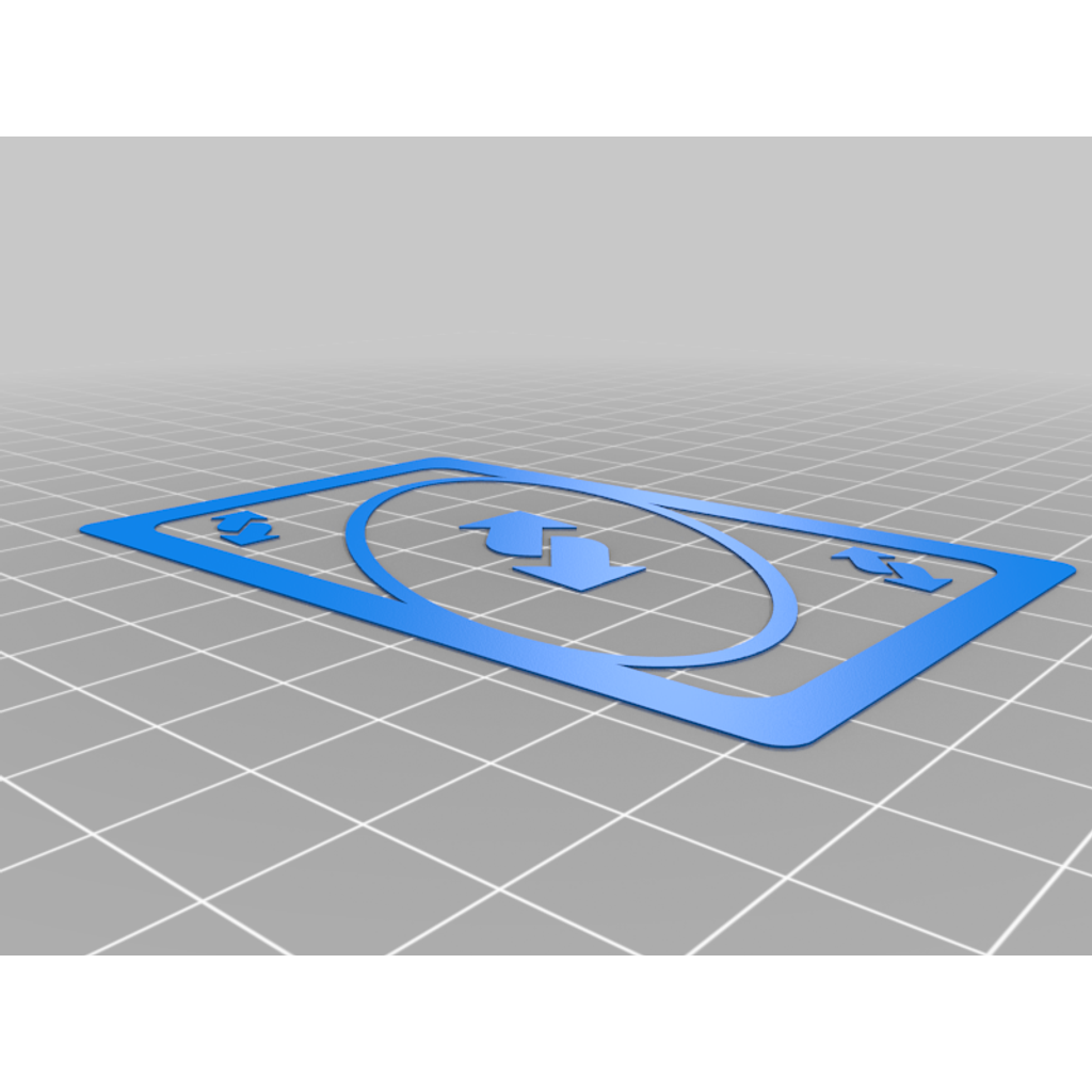 Uno Reverse Card – 3D Print for Dual Extrusion